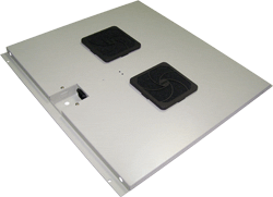 Блок вентиляторов в крышу шкафа Eco глубиной 600, 2 вентилятора, TWT-CBE-FAN2-6