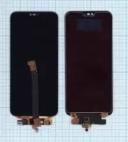 Модуль (матрица + тачскрин) для Huawei Honor 10, черный (без сканера отпечатка)