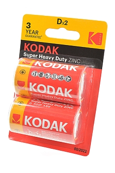 Батарейка (элемент питания) Kodak Extra Heavy Duty R20 BL2, 1 штука
