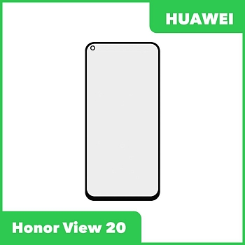 Стекло + OCA пленка для переклейки Huawei Honor View 20 (PCT-L29), черный
