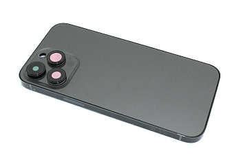 Задняя крышка (корпус) в сборе с рамкой для Apple iPhone 14 Pro Max черная