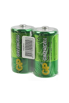 Батарейка (элемент питания) GP Greencell 14G, R14 SR2, 1 штука