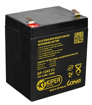 Аккумуляторная батарея Kiper GP-1245, 12В, 4.5Ач